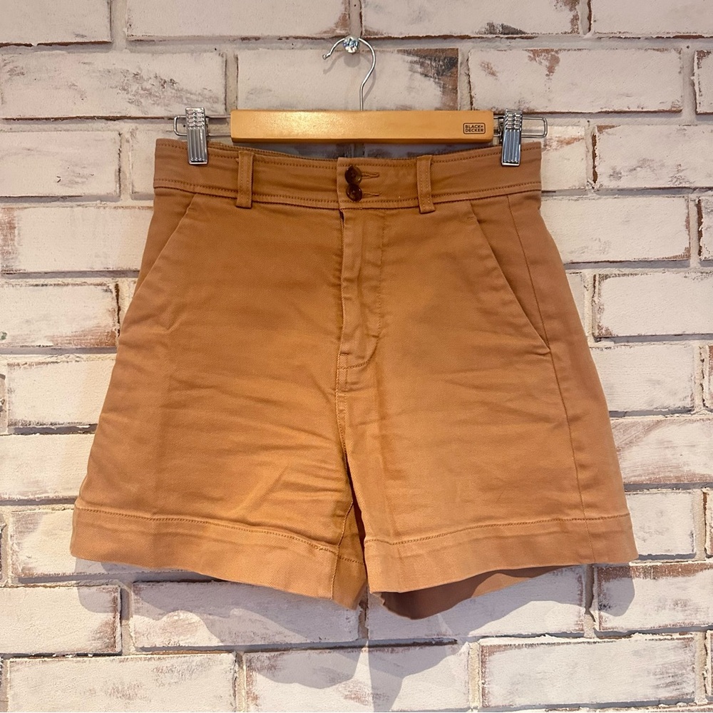 Everlane the way high canvas short brown